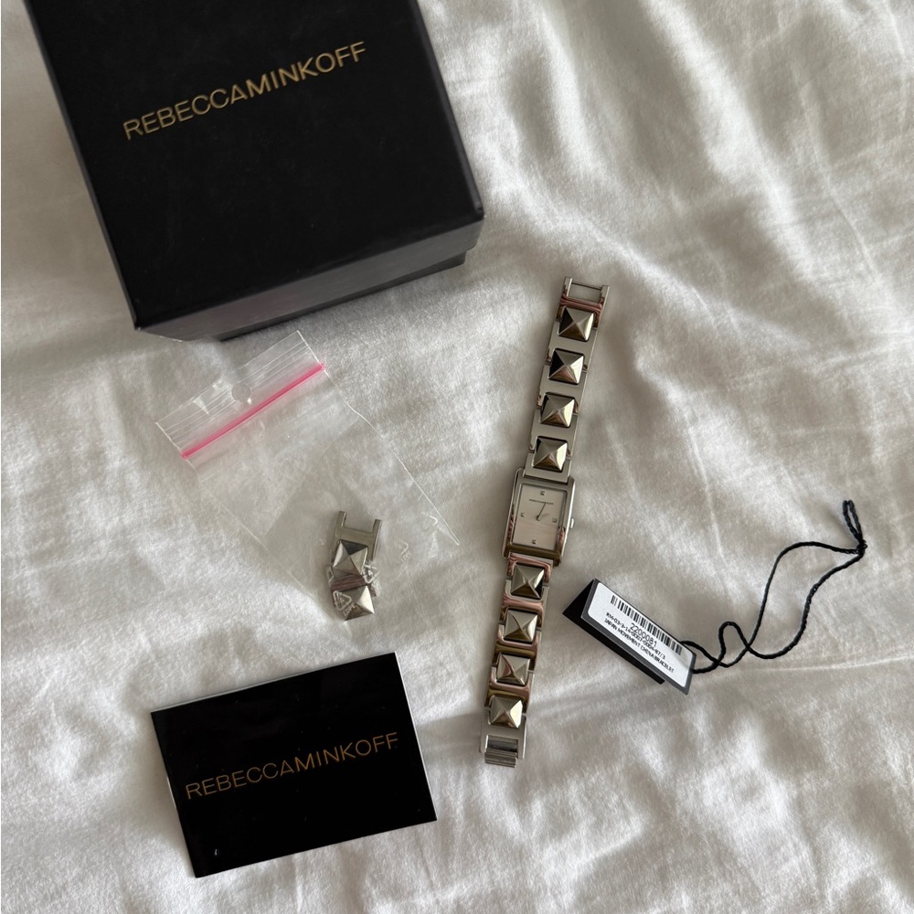 Rebecca Minkoff Silver Studded Watch